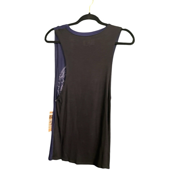 ILK I LOVE KICKBOXING Tank Top Blue Size S Fitness Workout Gym NWT Skull - Picture 3 of 5